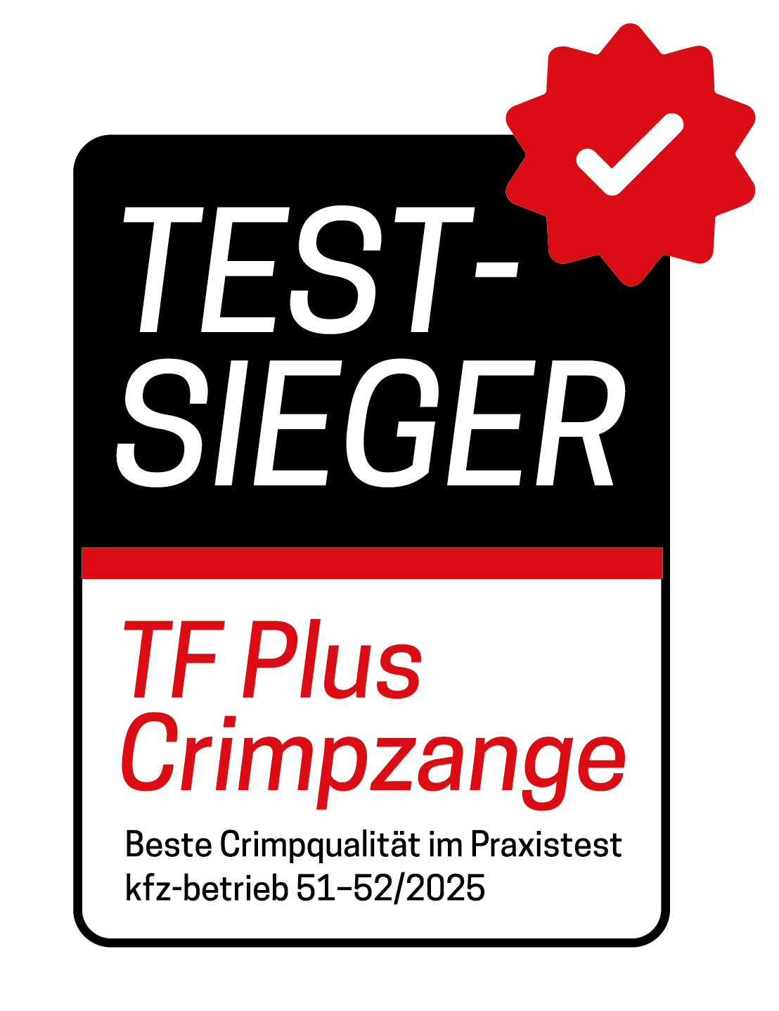 Testsieger 2025 — TF Plus Crimpzange